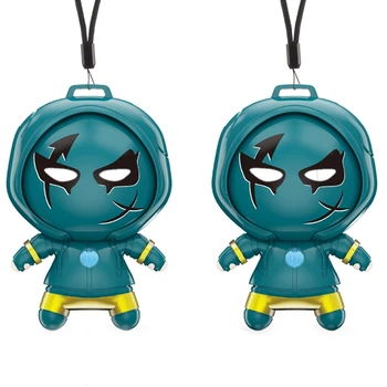 

EAS-2Pcs Mini Portable Air Freshner Personal Wearable Air Purifier Necklace Ionizer Negative Ion Low Noise for Adults Kids