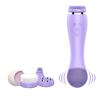 

Purple Cleansing Instrument Electric Wash Artifact Pore Cleaner Wash Instrument Home Facial Massage Beauty Instrument