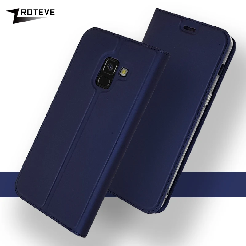 Zroteve Cover For Samsung Galaxy A8 2018 Case Leather Coque For Samsung A8  2018 Flip Wallet Cover For Galaxy A8 2018 Phone Cases - Mobile Phone Cases  & Covers - AliExpress