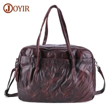 JOYIR, натуральная кожа, мужская сумка для путешествий, винтажная, коровья кожа, большая, для выходных, спортивная сумка, деловая, для багажа, сумка на плечо, сумки, 6425