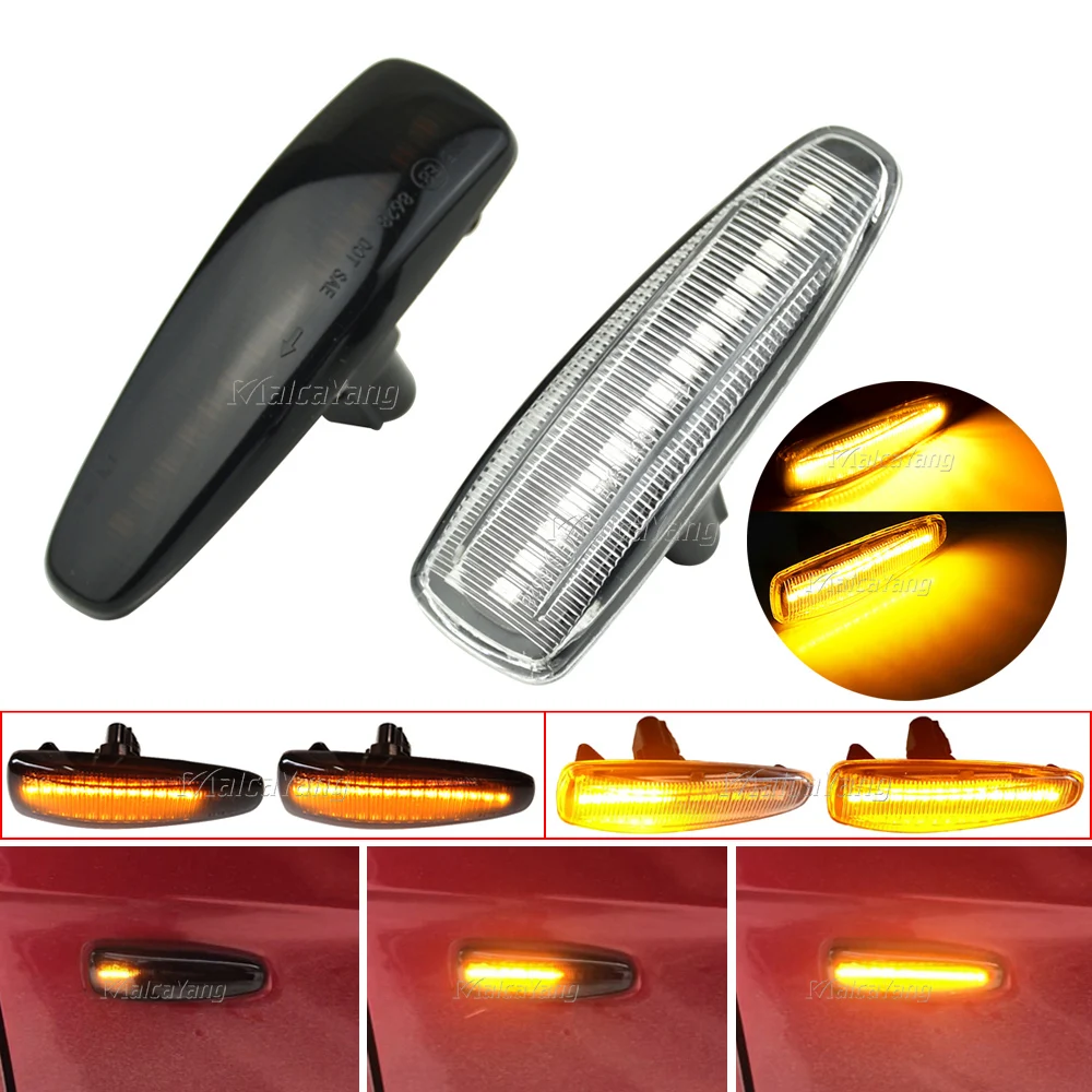 Side Marker Lights Dynamic Turn Signal Led Lamp 8351a001 For Mitsubishi