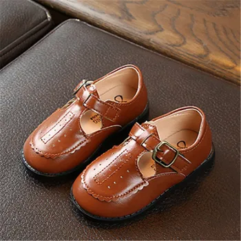 

Baby Girls Shoes Pu Leather 2020 Soft Solid Infant Toddler Kids Flats Shoes For Girls Brand Children Sneakers Shoe Girl Size 21-