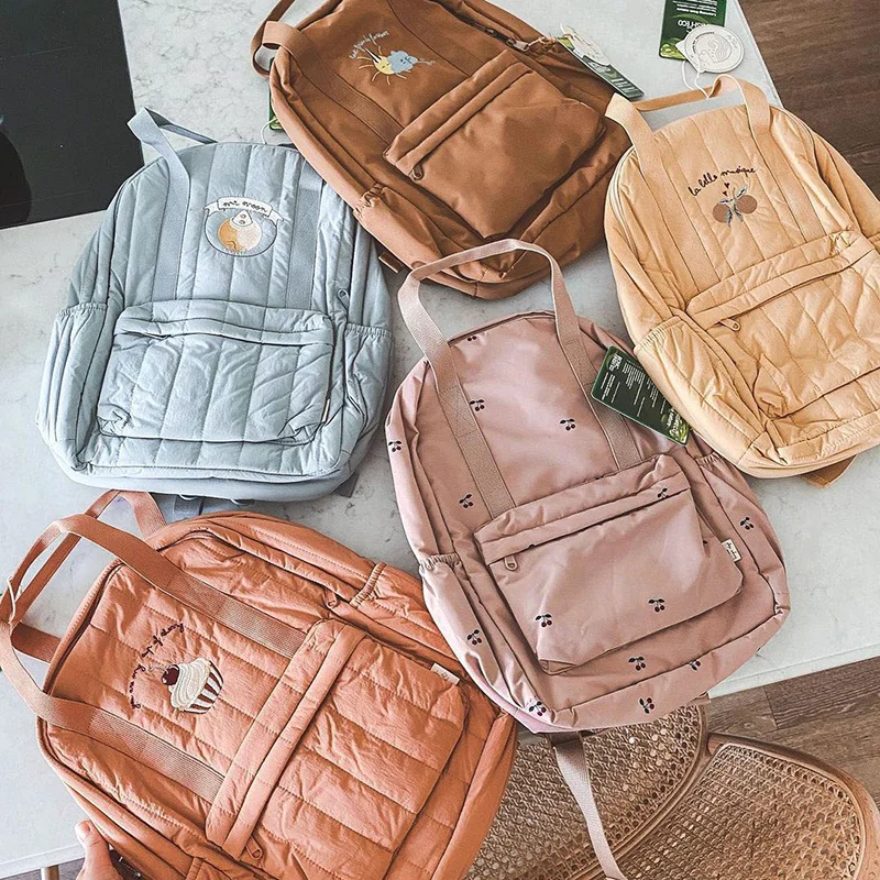 KS Baby Backpack Primary Schoolbag Kindergarten Kids Bags Brand Traveling Mom Cherry Lemon Children's Boys Girls Gift Storage 5