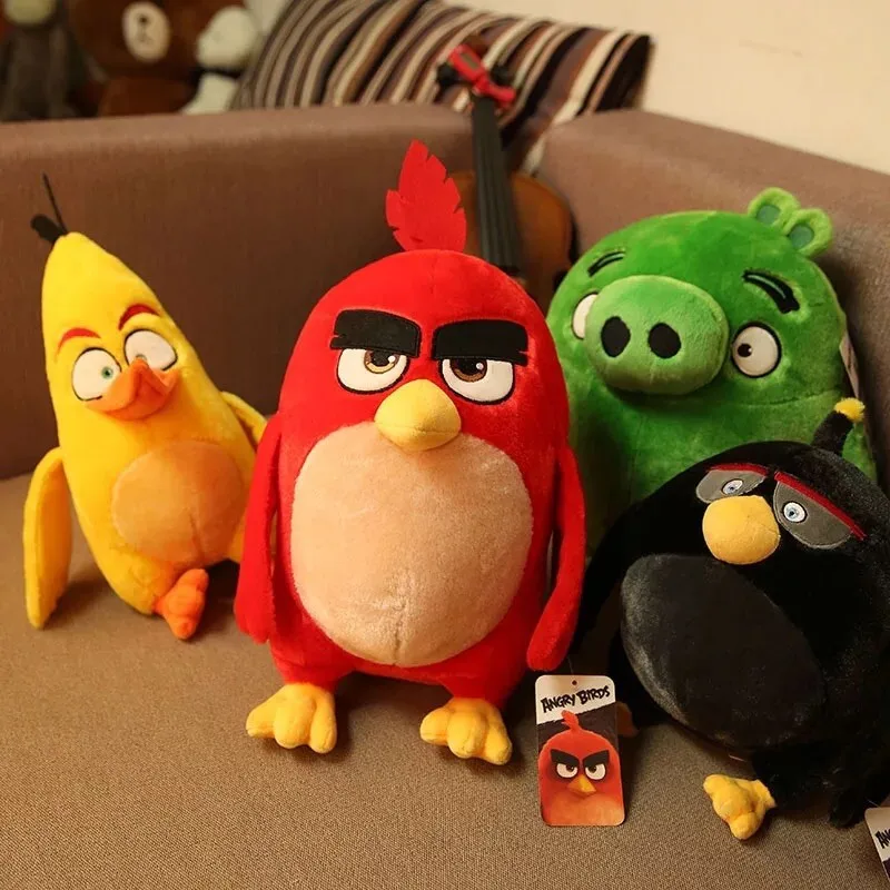 Soft Toy Bomb Plush-Toy Birds Children Lovely for Birthday-Present Red-Chuck Holiday-Gifts