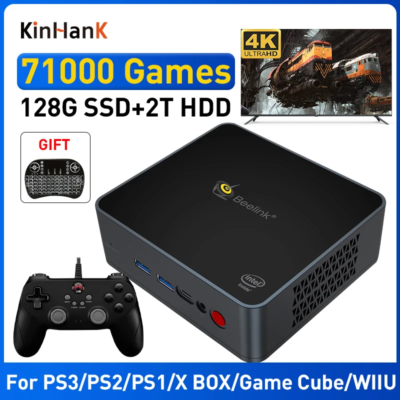 オンライン販売店舗 レトロビデオゲームコンソールスーパーコンソール Pc Lite のための古典的なゲームps2 Ps1 Ss N64デュアル画面出力ミニpcゲーマー 新品 純正品 Www Guildtheatre Co Za