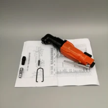 Chave de fenda industrial embutida 8h, cabeça de ângulo reto, pneumática, furadeira manual, ferramentas a ar