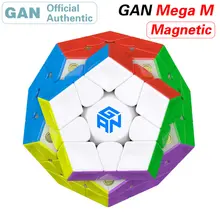 GAN магнитный 3x3x3 мегаминкс кубик руб 3x3 додекаэдр магнит Mega M профессиональный Скорость куб головоломки антистресс Непоседа игрушки для мальчиков
