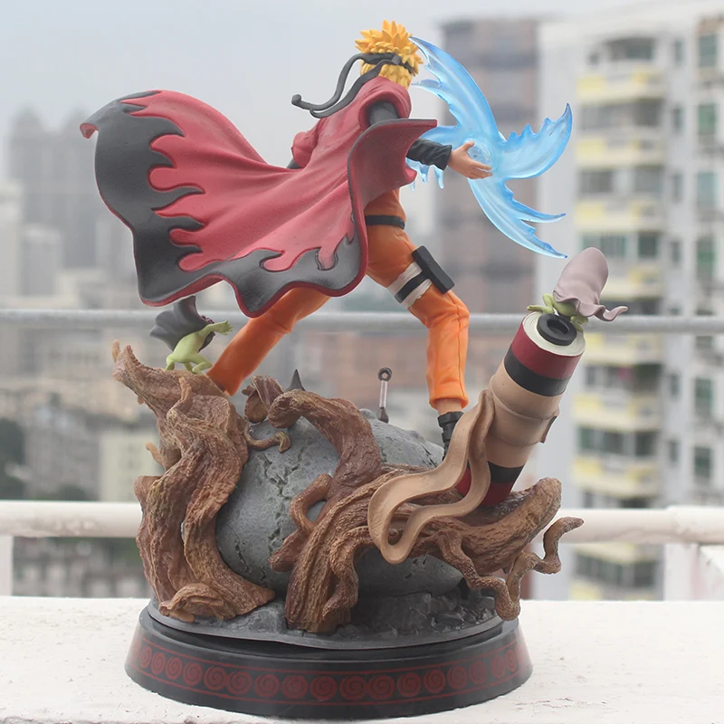US $58.27 29cm Anime Naruto Gk Statue Uzumaki Naruto Sennin Mode Version Pvc Collection Model Figure