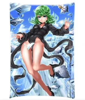 

Anime ONE PUNCH MAN Throw Pillowcase Saitama Pillow Sham Tornado of Terror Twin sides Cushion Cover