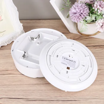 

6W Creative LED Ceiling Light Body Induction Ceiling Lamp Decorative Light for Dining Room Balcony Bedroom Without Battery (Whit