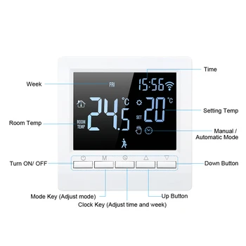 

Hot Wi-Fi Smart Thermostat Digital Temperature Controller APP Control Programmable Electric Floor Heating Thermostat for Home Of