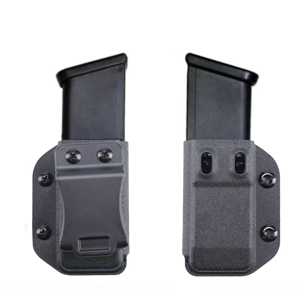 

IWB/OWB 9mm Universal Tactical Magazine Pouch Holster Glock 17 19 26/23/27/31/32/33 M9 G2C P226 USP Left Right Hand Mag Holder