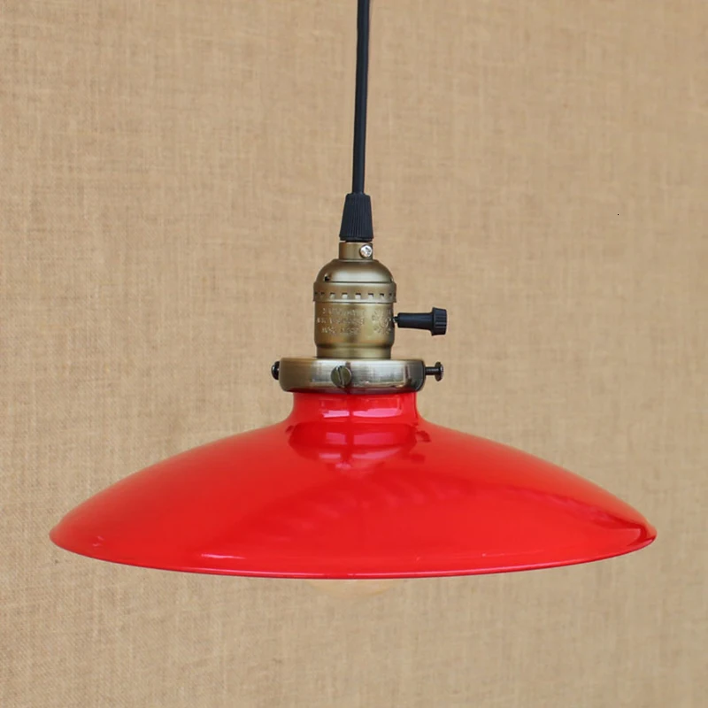 Винтажная Современная Подвесная лампа светодиодный красочный железный подвесной светильник американский стиль лофт бар/ресторан гостиная E27 светильник