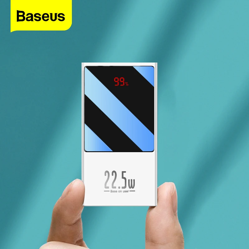 Hot Sale Products! Baseus Mini Power Bank 20000mAh USB C PD QC 3.0 10000mAh Powerbank Portable External Battery Charger For iPhone 12 11 Pro Xiaomi