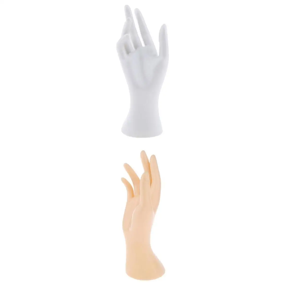 2 Pieces Mannequin Hand For Jewelry Bracelet Ring Watch Display Rack