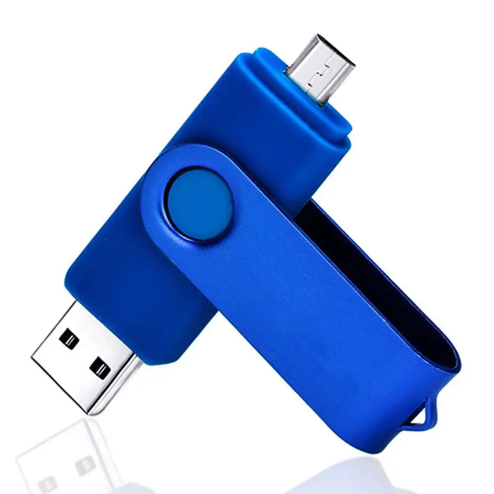 2 в 1 OTG USB флэш-накопитель 256 ГБ USB 3,0 память U диск конфеты цвет карты памяти поддержка для Windows 7/8/10/Vista/2000 - Цвет: Синий