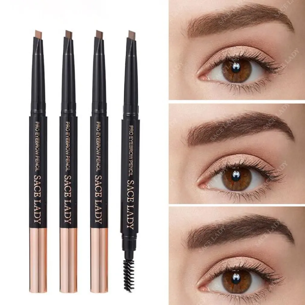 

4 Colors Double-head Automatic Rotating Eyebrow Pencil Charm Waterproof Female Makeup Using Beauty Tools