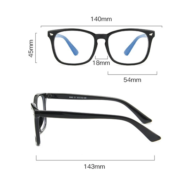 Retro Round Flat Mirror Glasses classic Frame Full Rim Small Fresh Glass Anti-blue Light Night Vision Clear Eyeglasses Frames