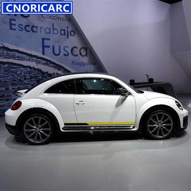 CNORICARC Автомобильная боковая юбка наклейка гоночный Спорт Стайлинг виниловая