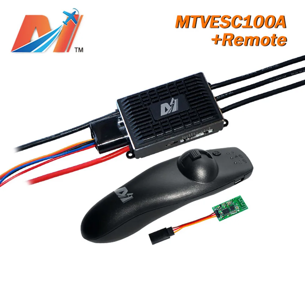 

Maytech E-bike motor controller 100A esc and wireless mini remote control MTSKR1712 for 4-wheels electric skateboard