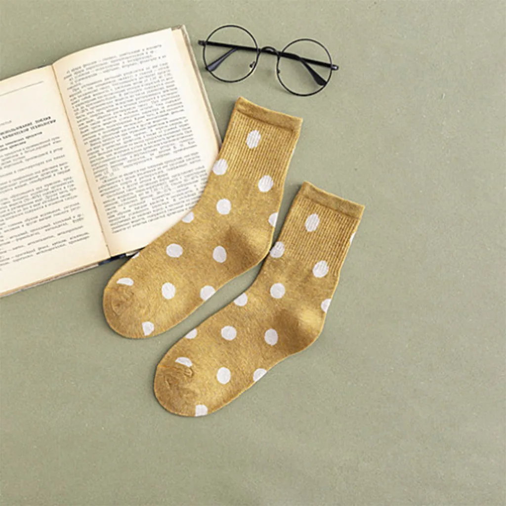 Женские носки ярких цветов с оборками, повседневные хлопковые плотные теплые носки, хлопковые носки для женщин, рождественские подарки 12,9