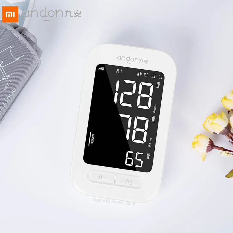 

Xiaomi Andon Automatic Digital Blood Pressure Monitor Heart Rate Monitor Counter Portable Pulsometer Tonometer Sphygmomanometer