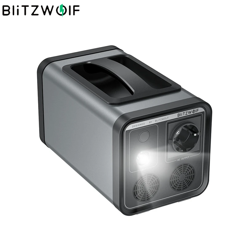 powerbank 30000 BlitzWolf Outdoor Emergency Portable Power Station 300Wh 83200mAh AC 220V Output Type-C Charging LED Flashlights Power Bank powerbank 30000