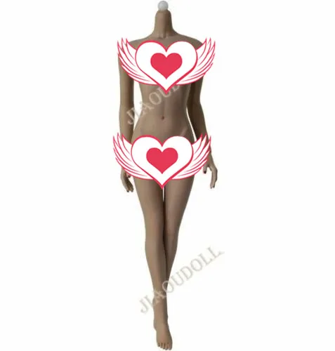 

JIAOU DOLL 1/6 Scale Black JOQ-09F-PS Big Bust Female Black Figure Body NonDismantle Feet Female Seamless Body Collection Toys