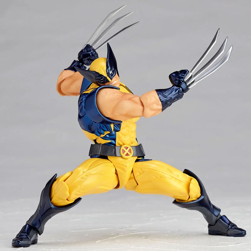 Yamaguchi Revoltech Deathstroke Росомаха Дэдпул гамбит Магнето Бэтмен Капитан Америка Гвен паук Железный человек фигурка игрушка