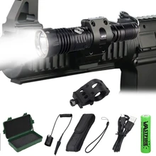 1200 люмен 368 YardsTactical Scout Light Underbarrel фонарик для оружия Охотничья винтовка светодиодный страйкбол элемент давление переключатель кобура