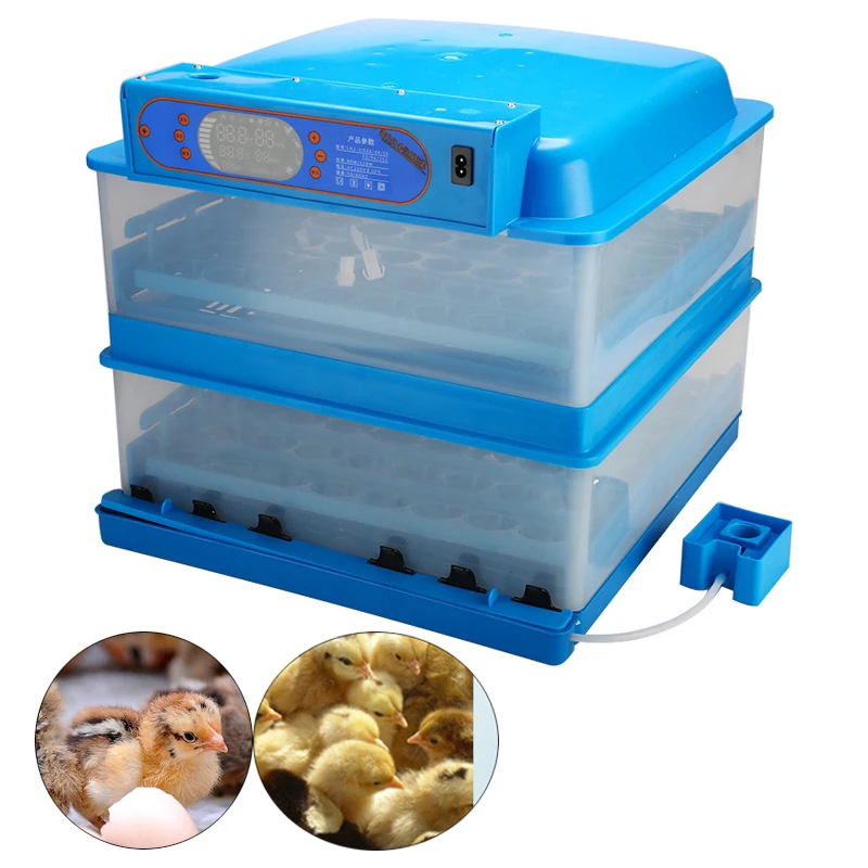 45W 112 Position Eggs Automatic Incubator LED Egg Incubator Poultry Hatcher Fully Automatic Home Hatching Machine 220V