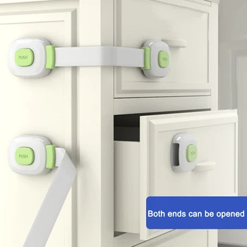 

6pcs Child Safety Cabinet Lock Baby Proof Security Protector Drawer Door Cabinet Lock Plastic Protection Kids Safety Door Lock