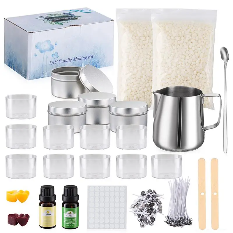 DIY Candle Making Kit,Candle Wick Sticker for Candle Craft Making 