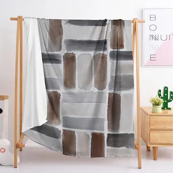 

New watercolor color block series Throw Blanket flannel blanket blanket blanket blanket sleeping blanket nappy blanket bedding