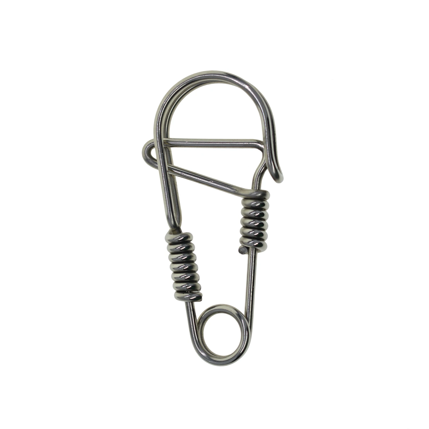 

hand wrapped Unique creative Fine biker stainless steel wire snap clip hook Carabiner Key ring Keychain clasp FOB