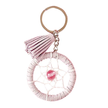 

Tassel Dream Catcher Net Keychain Home Decoration Handmade Dreamcatcher Mascot Pendant Car Ornaments