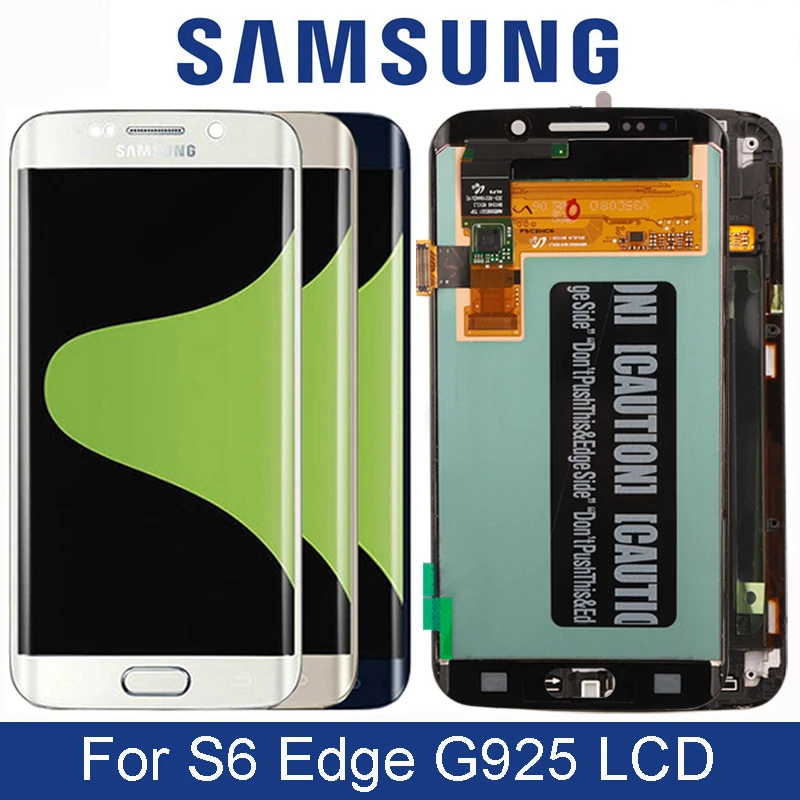 5 1 ''оригинальный Супер Amoled LCD для Samsung Galaxy S6 Edge G925 SM G925F дисплей с кодирующий