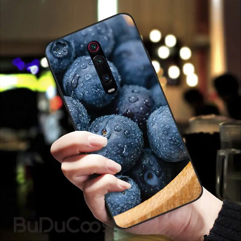 Riccu Blueberry fruit Customer Phone Case For Redmi 6 4X 7 7A 8 GO K20 Note 4 4X 5 5A 6 6 Pro 7 8 8pro
