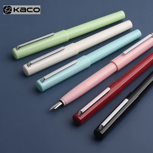 Ручка перьевая Kacogreen, роскошная цветная ручка LUXURI Business Stylo, принадлежности для школы и офиса, кавайная ручка для письма