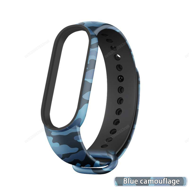 For Xiaomi Mi Band 3 4 5 6 Two-Color Watch Band Wristband Silicone Miband Smart Silicone Bracelet Mi3 M4 M5 Mi6 Glass Film