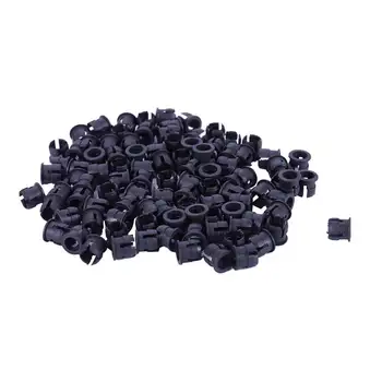 

100 Pieces Black Plastic 5mm LED Clip Holder Display Panel Mount Cases