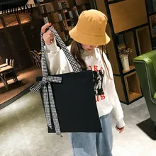 Monsisy сумка через плечо для женщин, холщовые сумки, дамская сумка с бантом, Большая вместительная сумка на плечо, Женская дорожная сумка-мессенджер, школьные сумки