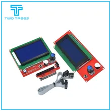 1pc lcd 12864 rampas peças inteligentes rampas 1.4 controlador painel de controle lcd 12864/2004 monitor placa-mãe módulo tela azul
