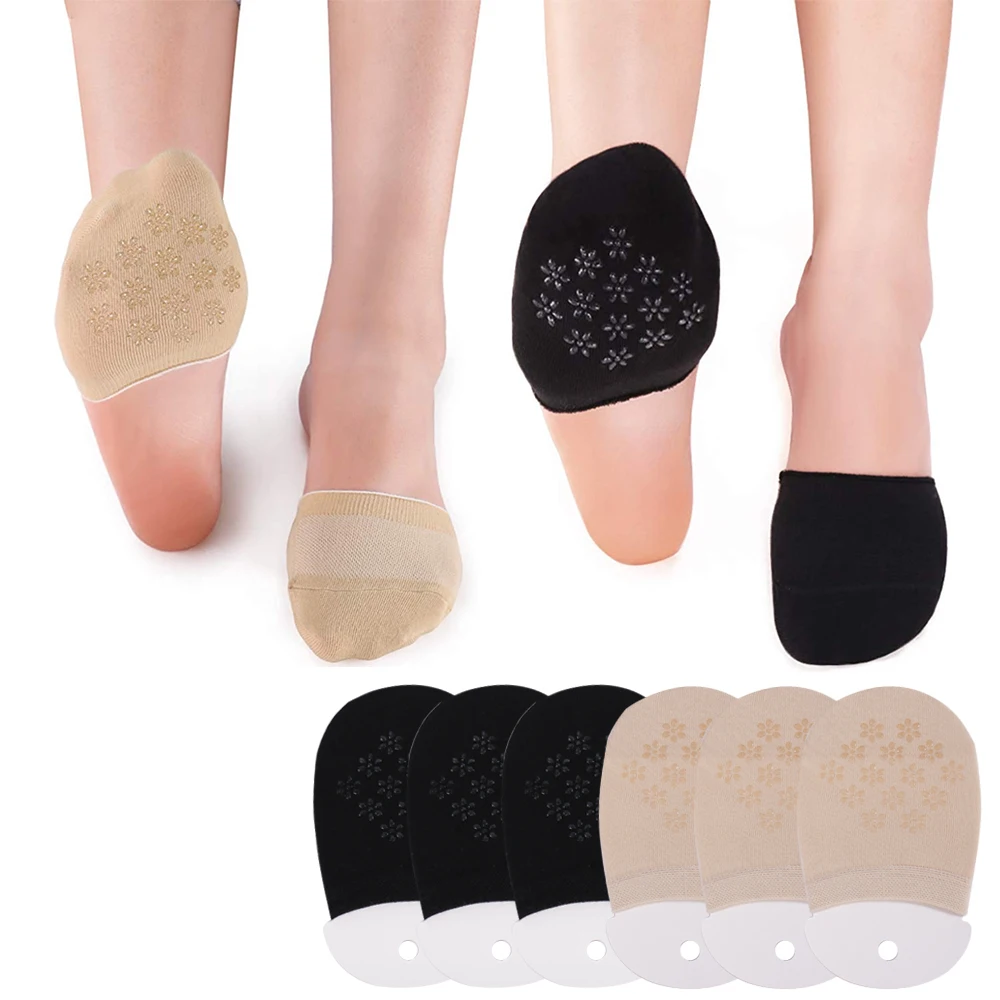 HEFLASHOR 1/3/6 Pairs Women High-heeled Socks Short Half Palm Shallow Port On-slip Breathable Summer Invisible Boat Girls | Женская