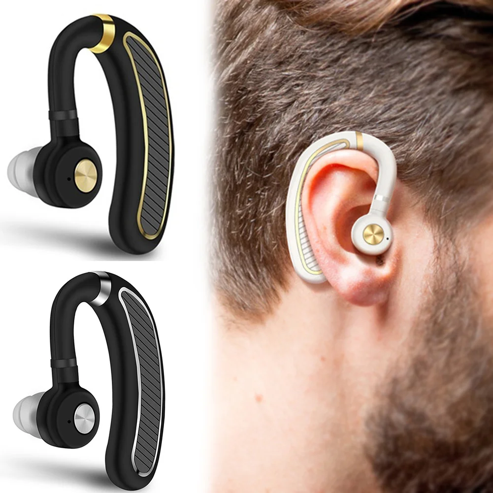 Handsfree Ear Hook Bluetooth Earphone Single Driver HD Sports Bluetooth Portable Lightweight Earphone Business