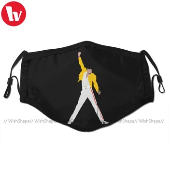 

Queen Band Mouth Face Mask Fred 2 Facial Mask Fashion Funny with 2 Filters for Adult