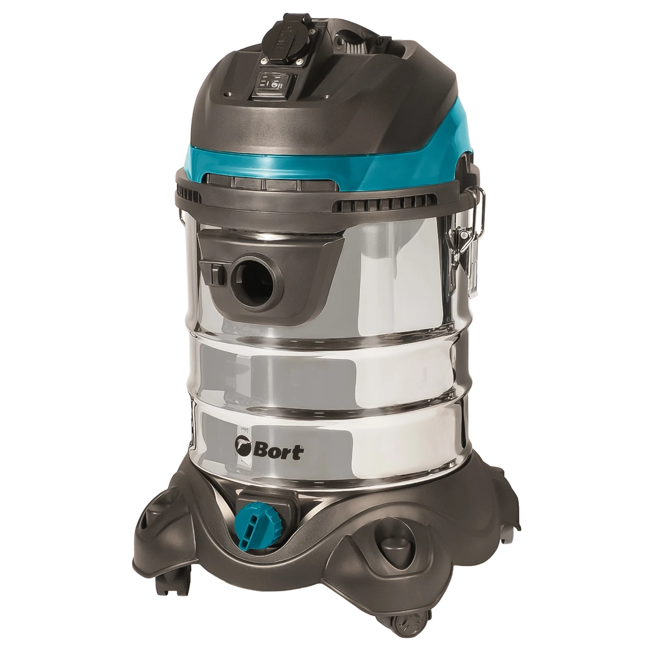 Пылесос для сухой и влажной уборки Bort BSS-1425-PowerPlus (Потребляемая мощность 1400 Вт, мощность всасывания 280 Вт, вместимость пылесборника 25 л, HEPA-фильтр, длина кабеля 4.5 м)