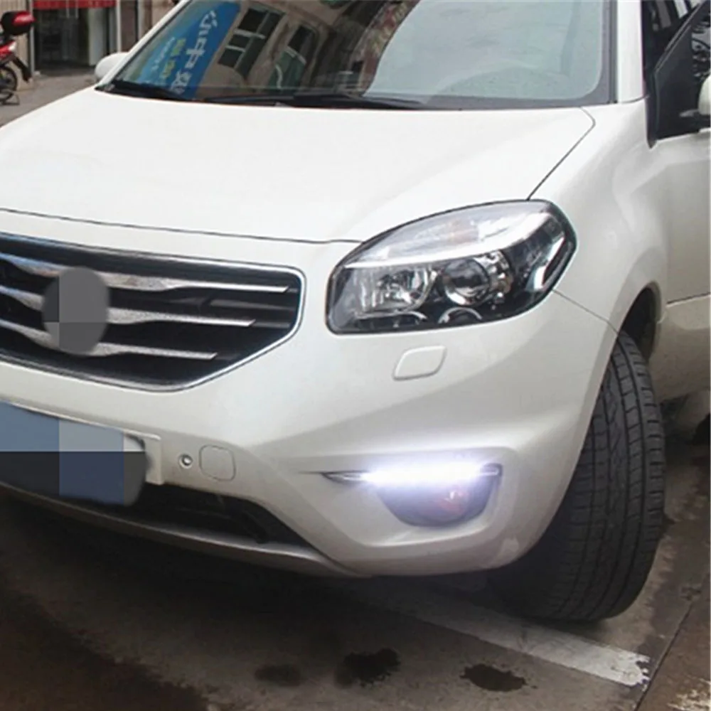 Автомобильная проблесковая 1 комплект DRL для Renault koleos 2011 2012 2013 2014 Светодиодный