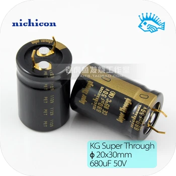 

2pcs/4pcs Nichicon 680uF 50V KG Super Through Golden Foot Electrolytic Capacitor