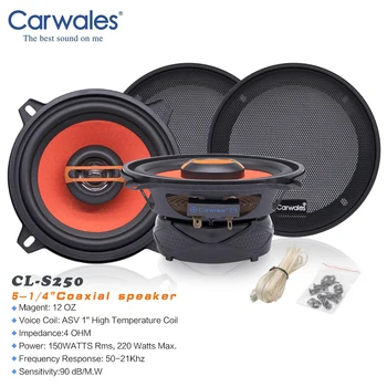 

Carwales High Quality 5.25 Inch 2-way Coaxial Auto Subwoofer Tweeter Car Audio Speaker Sound System 13 Cm Loudspeaker In The Car